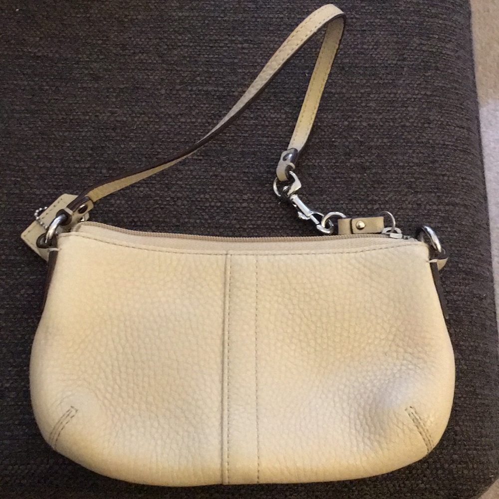 Coach leather wristlet